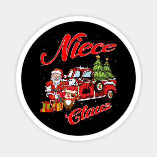 Niece Claus Santa Car Christmas Funny Awesome Gift Magnet